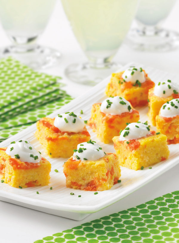 Smoked Salmon and Grits Cakes(page 60)